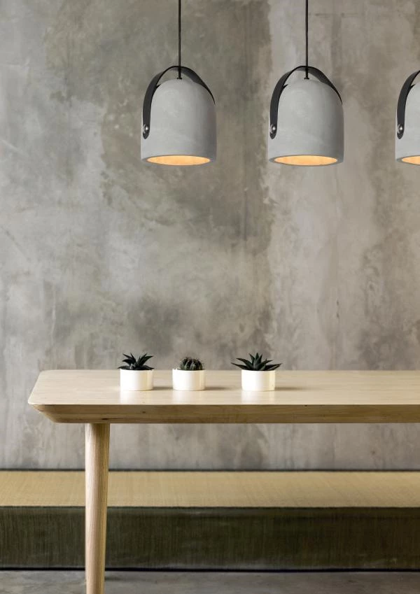 Lucide COPAIN - Hanglamp - Ø 20 cm - 1xE27 - Taupe - sfeer 1